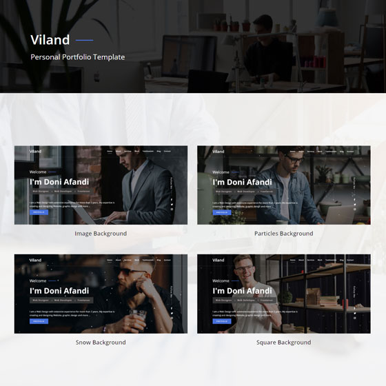 Template Website Viland Personal Portfolio, Template Website Viland Personal Portfolio